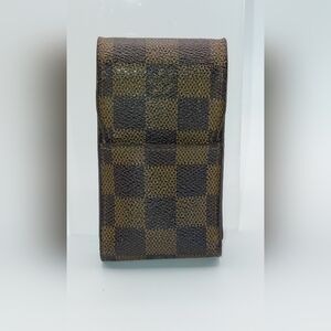 Louis Vuitton Damier Ebene Accessory Case/Pouch  Unisex EUC